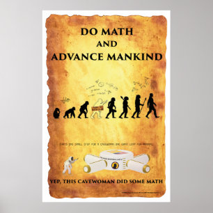 Smart Cavewoman: Gör Math, och för- Mankind postar Poster