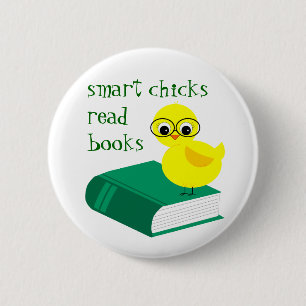 Smart chickar lästa bokar knapp