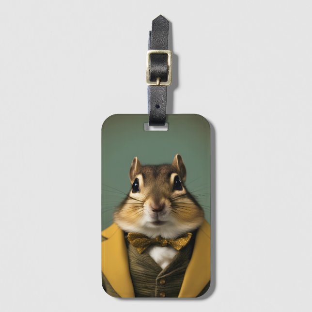 Smart Chipmunk Bagagebricka (Framsida vertikal)