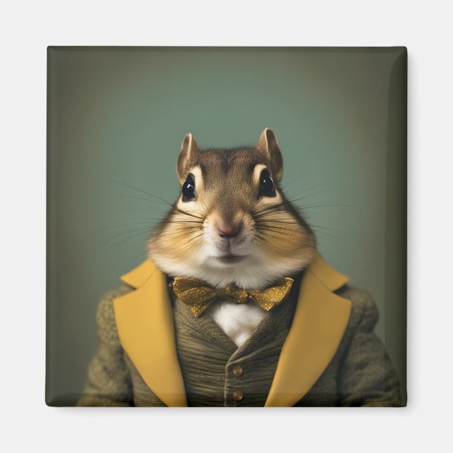 Smart Chipmunk Magnet (Framsidan)