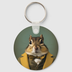 Smart Chipmunk Nyckelring