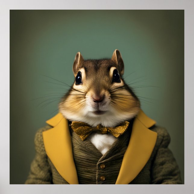 Smart Chipmunk Poster (Framsidan)