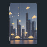 Smart City Wireframe för elegant Futuristiska - Gö iPad Mini Skydd<br><div class="desc">En elegant och minimalistisk trådramsrendering av en futuristiskans smarta stadsljus, fångad vid vriden. Lodrät torn stiga upp från ett digitalt nät, accentuerat av gyllene knutpunkter som representerar sammankoppling och intelligent infrastruktur. Stiliserade molnikoner flyter subtilt och symboliserar realtidsdataflödet. Paletten med djupa blåsor, mjuka grå och varma golder skapar en harmonisk balans...</div>