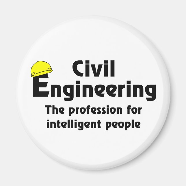 Smart Civil Ingenjör Magnet (Framsidan)