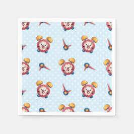 Smart Clock-samling - blå Pappersservett