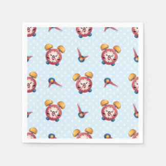 Smart Clock-samling - blå Pappersservett