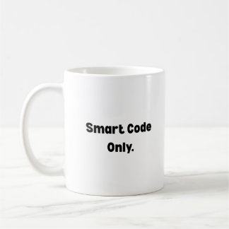 Smart Code Only Mugg – Minimalistisk AI Ingenjörsp