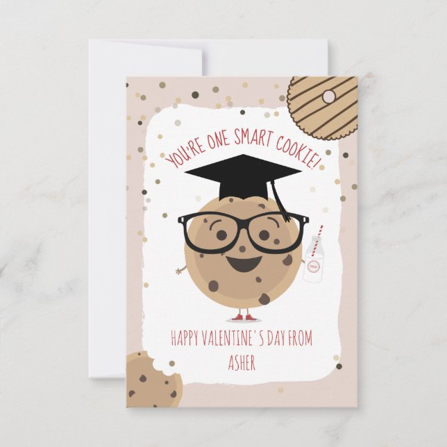 Smart Cookie Classroom Photo Valentine Kort (Framsida)