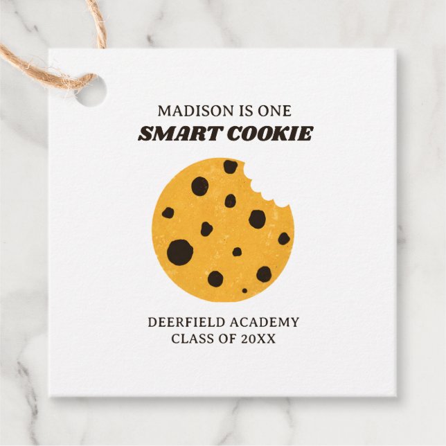 Smart Cookie-examen Anpassat Namn Gåvor Etiketter (Framsida)