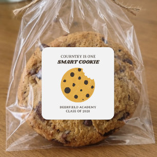 Smart Cookie Examenstårtor Fyrkantigt Klistermärke