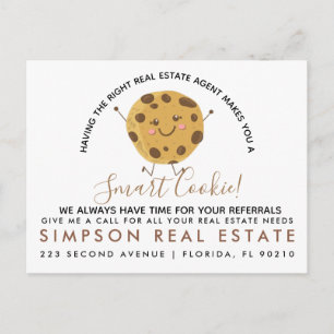 Smart Cookie Fastighetsmäklare klientreferens Meddelande Vykort