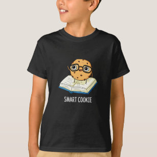 Smart Cookie Funny Chocolate Chip Pun Mörk BG T Shirt