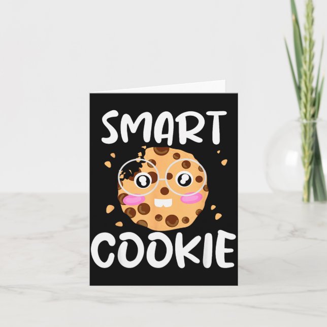 Smart Cookie - Funny Idiom Joke Tee  Kort (Framsida)
