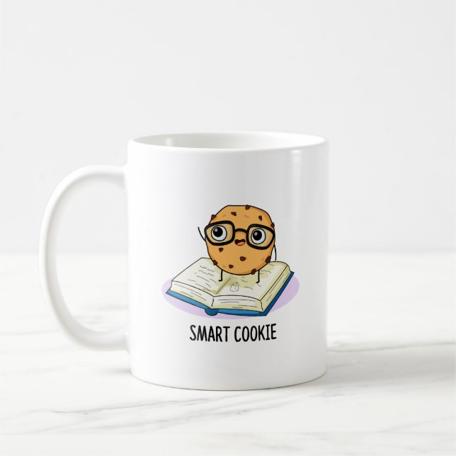 Smart Cookie Funny Snack Pun Kaffemugg (Vänster)