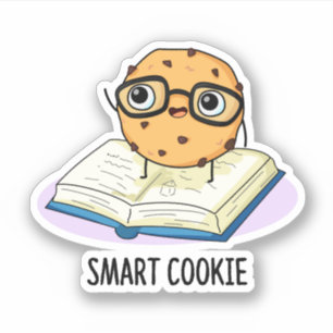 Smart Cookie Funny Snack Pun Klistermärken
