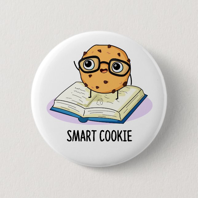 Smart Cookie Funny Snack Pun Knapp (Framsida)