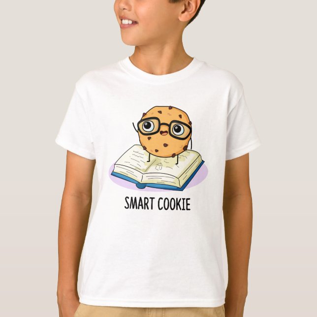 Smart Cookie Funny Snack Pun T Shirt (Framsida)