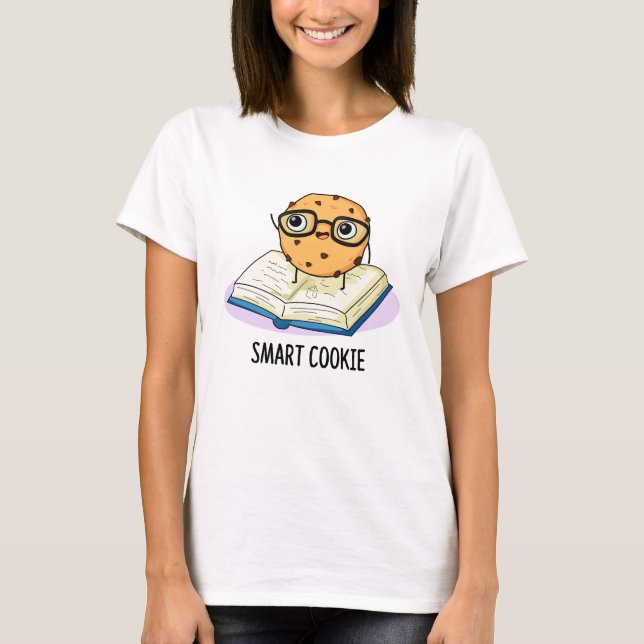Smart Cookie Funny Snack Pun T Shirt (Framsida)