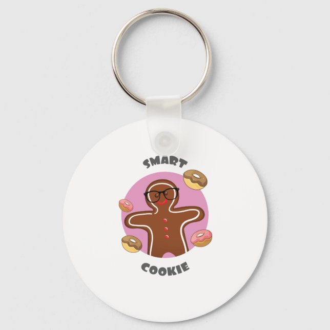 Smart cookie med Treats Nyckelring (Framsida)