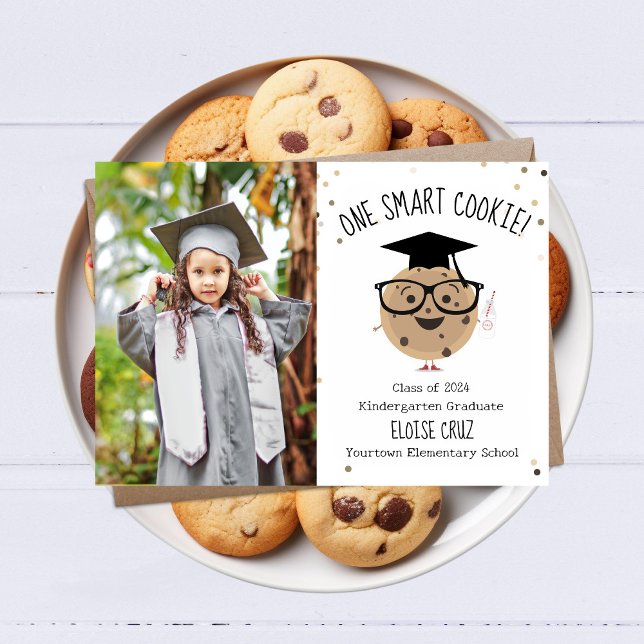 Smart Cookie Photo Kids Studenten-meddelande Kort (Skapare uppladdad)
