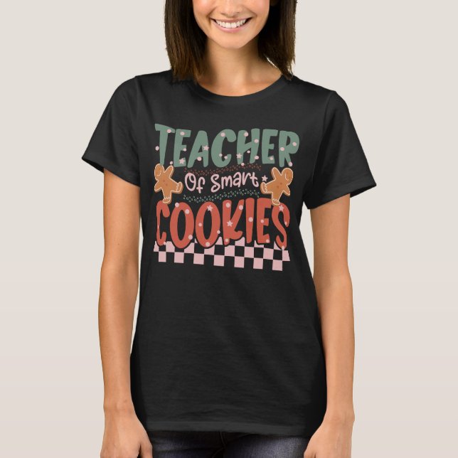 Smart Cookie Teacher-Blommigt 2023 T Shirt (Framsida)