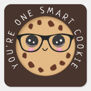 Smart Cookie Teacher Student Reward Award Fyrkantigt Klistermärke