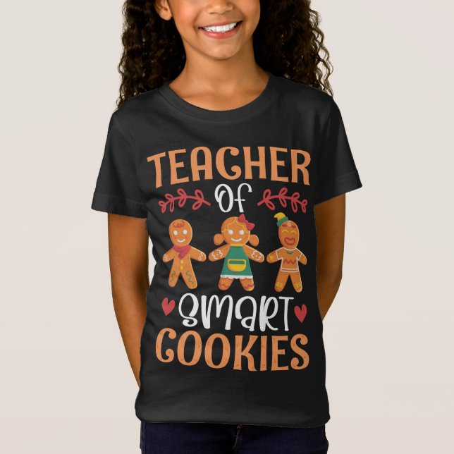 Smart Cookies lärare - Lärare jul T Shirt (Framsida)