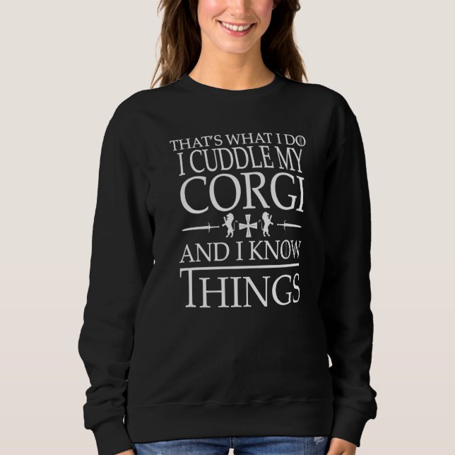 Smart Corgi Hundägare Premium T Shirt (Framsida)