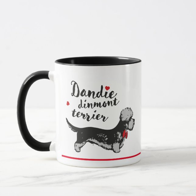 Smart Dandie dinmont terrier Mugg (Vänster)