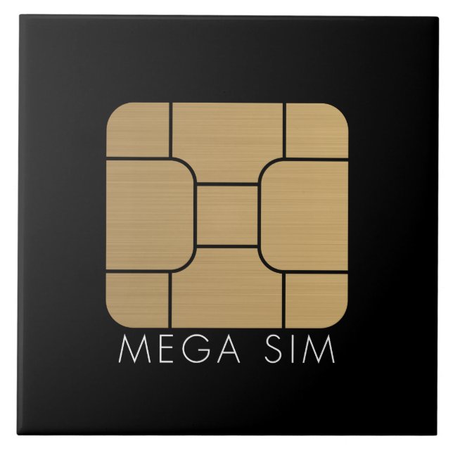 Smart det mega SIM-kortet formaterar Kakelplatta (Framsidan)