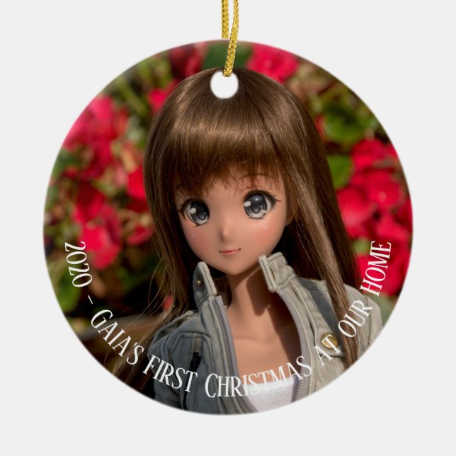 Smart Doll Gaia first Christmas Julgransprydnad Keramik (Framsidan)
