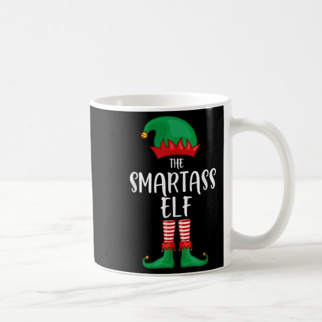 Smart Elf Christmas Party Matching Family Group Pa Kaffemugg (Höger)