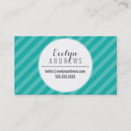 SMART ENKEL SPOT rand mönster trendig-grönt Visitkort