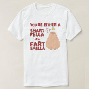 Smart Fella eller Fart Smella Capybara Meme T Shirt