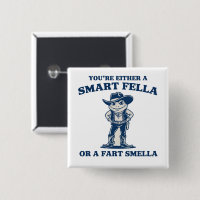 Smart Fella eller Fart Smella Retro Groda Meme Rol
