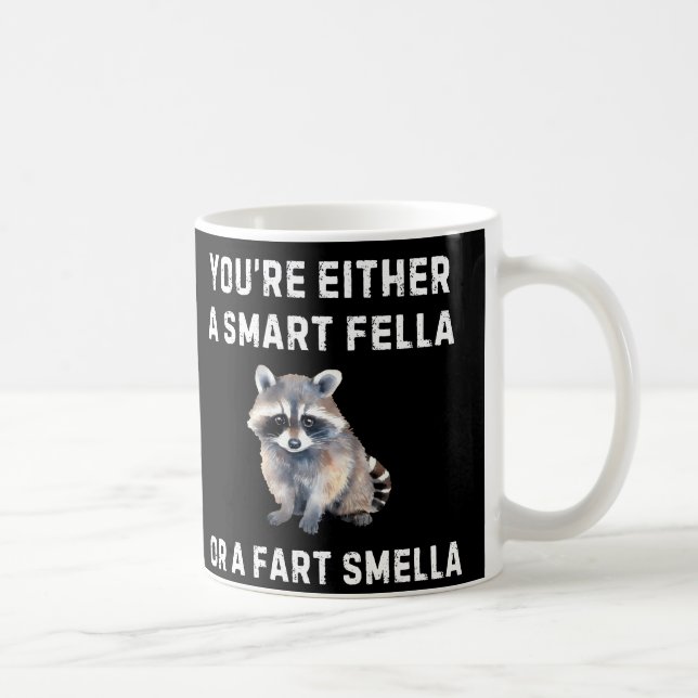 Smart Fella Fart Smella Mug - Funny Coffee Mug Kaffemugg (Höger)