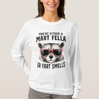 Smart Fella Fart Smeller Rolig Räv Solglasögon T Shirt