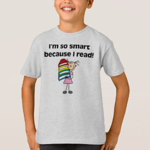 Smart flicka, därför att jag läste t shirt