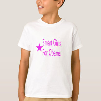 Smart flickor för den Obama stjärnan T-shirt