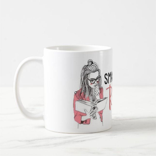 Smart flickor läste den romanska muggen kaffemugg (Vänster)