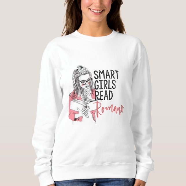Smart flickor läste den romanska tröjan t-shirt (Framsida)