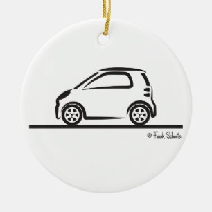 Smart Fortwo-sida Julgransprydnad Keramik