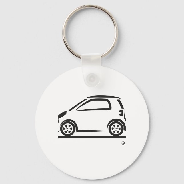 Smart Fortwo Side Nyckelring (Framsida)