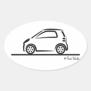 Smart Fortwo Side Ovalt Klistermärke