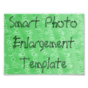 Smart fotoförstoringsmall fototryck