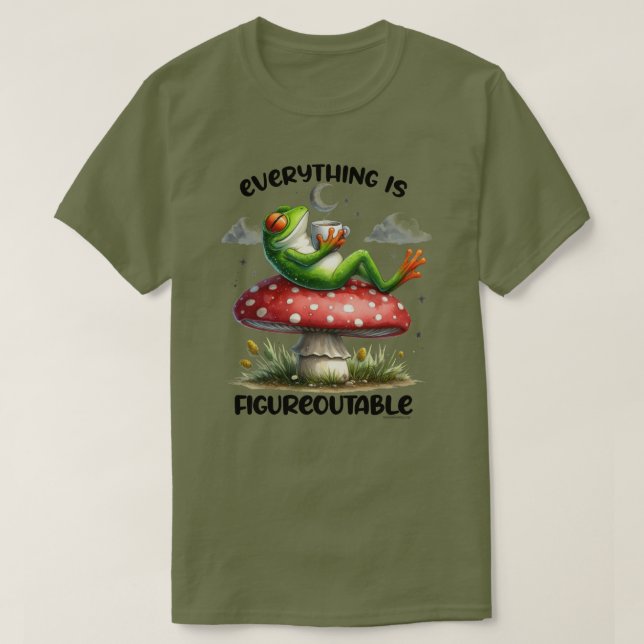Smart Frog Citat Grafisk T-Shirt - Figureoutable (Design framsida)