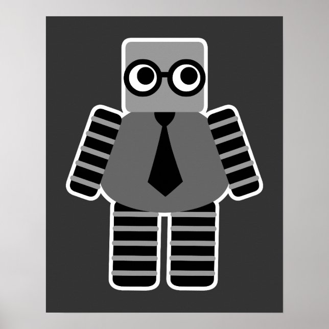 Smart Geek Robot Poster (Framsidan)