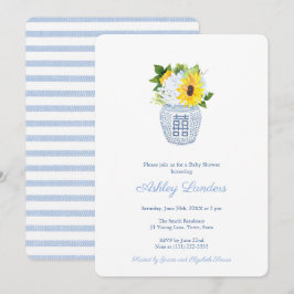 Smart Ginger Burk Sunwers Boy Baby Shower Inbjudningar