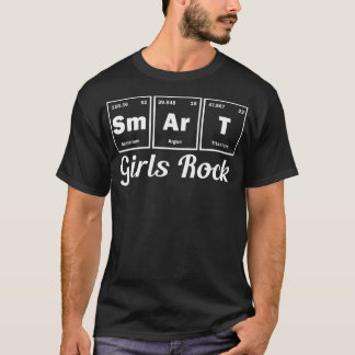 Smart Girls Sten Science Chemistry Periodic able W T Shirt