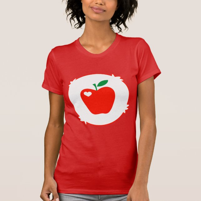 Smart Heart Bear Teacher Bear T Shirt (Framsida)